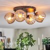 Koyoto Plafondlamp, Kogellampje Amber, 4-lichts
