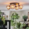 Koyoto Plafondlamp, Kogellampje Amber, 4-lichts