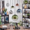 Koyoto Hanglamp, Kogellampje, Hanglamp Blauw, Chroom, Groen, Duidelijk, Koperkleurig, Rookkleurig, 5-lichts