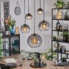 Koyoto Hanglamp, Kogellampje, Hanglamp Duidelijk, Rookkleurig, 5-lichts