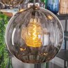 Koyoto Hanglamp, Kogellampje, Hanglamp Rookkleurig, 5-lichts