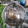 Koyoto Hanglamp, Kogellampje, Hanglamp Rookkleurig, 5-lichts