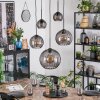 Koyoto Hanglamp, Kogellampje, Hanglamp Rookkleurig, 5-lichts