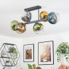 Koyoto Plafondlamp, Kogellampje 21 cm Blauw, Goud, Groen, Duidelijk, 6-lichts