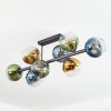 Koyoto Plafondlamp, Kogellampje Blauw, Goud, Groen, Duidelijk, 8-lichts