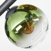 Koyoto Plafondlamp, Kogellampje Blauw, Goud, Groen, Duidelijk, 10-lichts