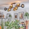 Koyoto Plafondlamp, Kogellampje Blauw, Goud, Groen, Duidelijk, 10-lichts