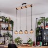 Koyoto Hanglamp, Kogellampje, Hanglamp Natuurlijke kleuren, Zwart, 4-lichts