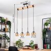 Koyoto Hanglamp, Kogellampje, Hanglamp Natuurlijke kleuren, Zwart, 4-lichts
