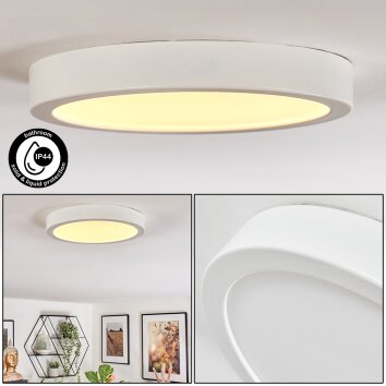 Finsrud Badkamerlamp, Plafondlamp, Paneel LED Wit, 1-licht