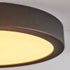 Finsrud Badkamerlamp, Plafondlamp, Paneel LED Zwart, 1-licht