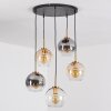 Koyoto Hanglamp, Kogellampje, Hanglamp Goud, Zwart, 5-lichts