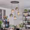 Koyoto Hanglamp, Kogellampje, Hanglamp Goud, Zwart, 5-lichts