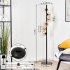 Koyoto Kogellampje, Staande lamp Amber, Duidelijk, 6-lichts