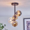 Chehalis Plafondlamp, Kogellampje Amber, Duidelijk, Rookkleurig, 4-lichts