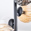 Chehalis Plafondlamp, Kogellampje Amber, Duidelijk, Rookkleurig, 4-lichts