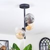 Chehalis Plafondlamp, Kogellampje Amber, Duidelijk, Rookkleurig, 4-lichts