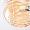 Chehalis Plafondlamp, Kogellampje Amber, Duidelijk, Rookkleurig, 4-lichts