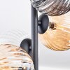 Chehalis Plafondlamp, Kogellampje Amber, Duidelijk, Rookkleurig, 4-lichts