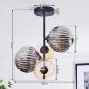 Chehalis Plafondlamp, Kogellampje Amber, Rookkleurig, 4-lichts