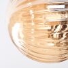 Chehalis Plafondlamp, Kogellampje Amber, Rookkleurig, 4-lichts