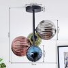 Chehalis Plafondlamp, Kogellampje Blauw, Groen, Koperkleurig, Rookkleurig, 4-lichts