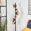 Koyoto Kogellampje, Staande lamp Amber, Duidelijk, Rookkleurig, 6-lichts