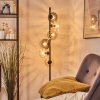 Koyoto Kogellampje, Staande lamp Amber, Duidelijk, Rookkleurig, 6-lichts