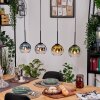 Koyoto Hanglamp, Kogellampje, Hanglamp Natuurlijke kleuren, Zwart, 4-lichts