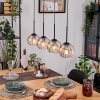 Koyoto Hanglamp, Kogellampje, Hanglamp Natuurlijke kleuren, Zwart, 4-lichts