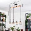 Koyoto Hanglamp, Kogellampje, Hanglamp Natuurlijke kleuren, Zwart, 4-lichts
