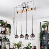 Koyoto Hanglamp, Kogellampje, Hanglamp Natuurlijke kleuren, Zwart, 4-lichts