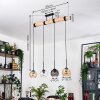 Koyoto Hanglamp, Kogellampje, Hanglamp Natuurlijke kleuren, Zwart, 4-lichts