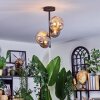Chehalis Plafondlamp, Kogellampje Amber, Rookkleurig, 4-lichts