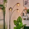 Koyoto Kogellampje, Staande lamp Amber, Duidelijk, Rookkleurig, 3-lichts