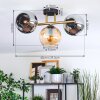 Koyoto Plafondlamp, Kogellampje Goud, Zwart, 3-lichts