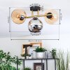 Koyoto Plafondlamp, Kogellampje Goud, Zwart, 3-lichts