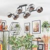 Koyoto Plafondlamp, Kogellampje Chroom, Rookkleurig, 10-lichts