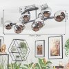 Koyoto Plafondlamp, Kogellampje Chroom, Rookkleurig, 10-lichts