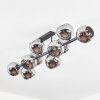 Koyoto Plafondlamp, Kogellampje Chroom, Rookkleurig, 10-lichts