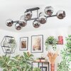 Koyoto Plafondlamp, Kogellampje Chroom, Rookkleurig, 10-lichts