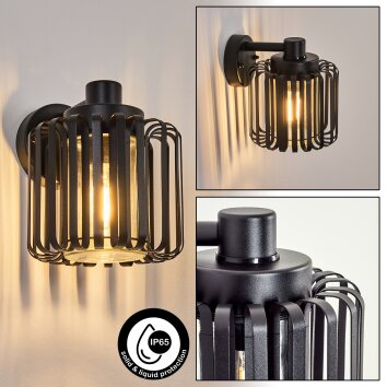 Horil Wandlamp voor buiten, Wandlamp Zwart, 1-licht
