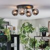 Chehalis Plafondlamp, Kogellampje Chroom, Rookkleurig, 4-lichts