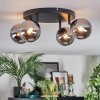 Chehalis Plafondlamp, Kogellampje Chroom, Rookkleurig, 4-lichts
