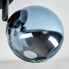 Chehalis Plafondlamp, Kogellampje Blauw, Groen, Koperkleurig, 4-lichts