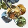 Koyoto Plafondlamp, Kogellampje Blauw, Goud, Groen, 10-lichts
