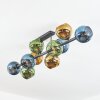 Koyoto Plafondlamp, Kogellampje Blauw, Goud, Groen, 10-lichts