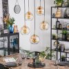 Koyoto Hanglamp, Kogellampje, Hanglamp Goud, Zwart, 5-lichts