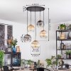 Koyoto Hanglamp, Kogellampje, Hanglamp Goud, Zwart, 5-lichts