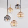 Koyoto Hanglamp, Kogellampje, Hanglamp Goud, Zwart, 5-lichts